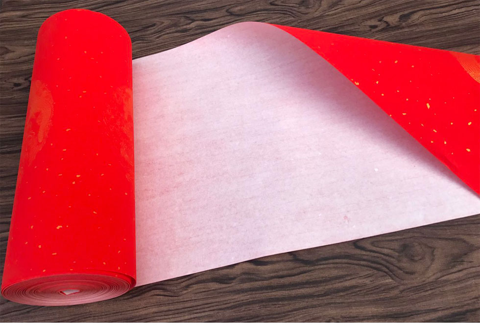 万年红宣纸长卷烫金龙凤毛笔字纸书法作品纸空白批发大红色卷装纸洒金