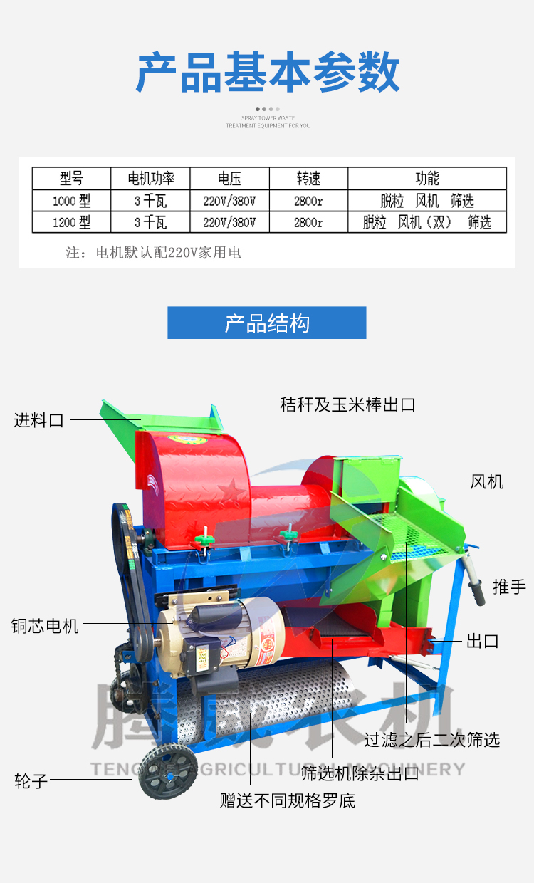 玉米大豆高梁菜籽苞谷水稻谷子全自动剥撕皮 1000型含电机【图片 价格