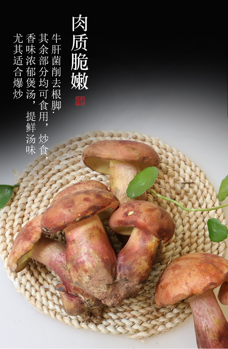 【顺丰-多地隔日达】新鲜红葱牛肝菌云南特产野生鲜见手青野生食用