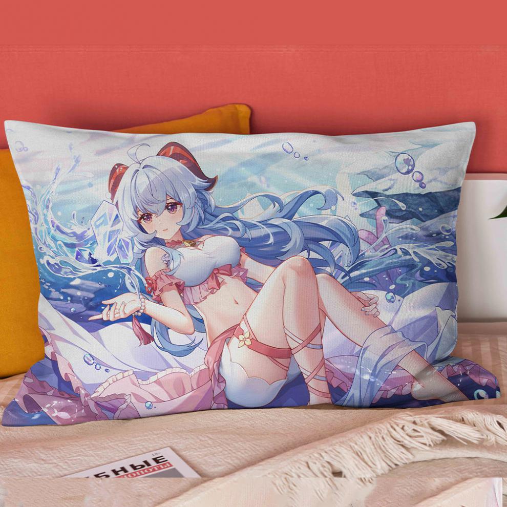 原神周边半身抱枕八重神子胡桃雷电将军申鹤动漫二次元长枕头靠垫定制