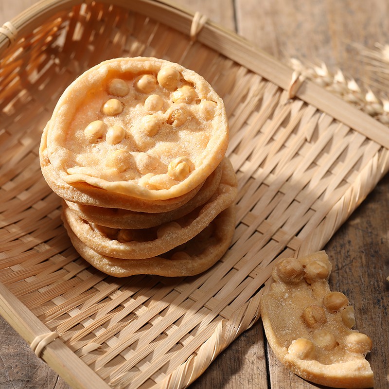 江西特产豆巴子赣州零食小吃月亮巴花生粑赣南客家铁勺饼油炸锅巴一份