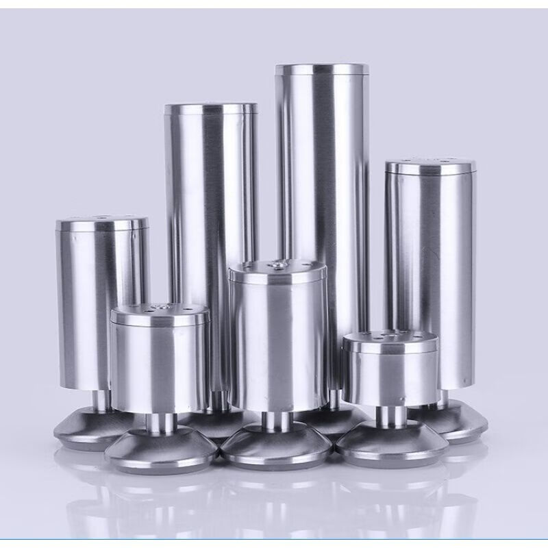 玻璃茶几配件腿 增高垫不锈钢可升降吧台玻璃茶几配件床腿脚腿茶几脚