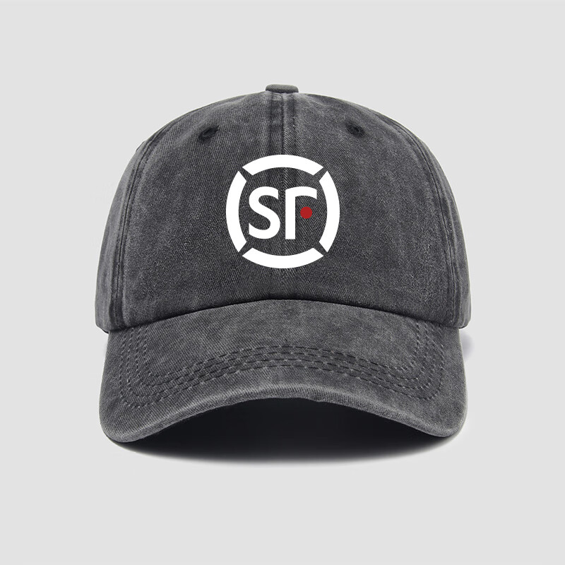 顺丰定制logo工装帽子棒球帽男女新款鸭舌帽遮黑色可调节