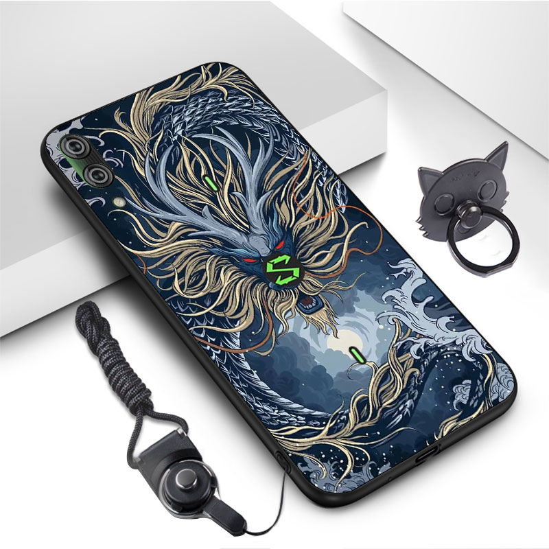 黑鲨游戏手机2pro手机壳黑鲨2pro防摔软套dlt-a0男女网红新款 善恶cp