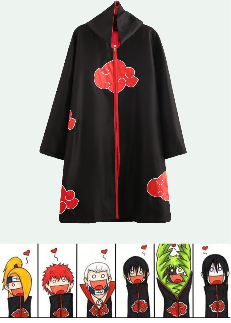 火影晓组织披忍者衣服周边宇智波鼬风衣晓红云袍佩恩cos服装外套晓