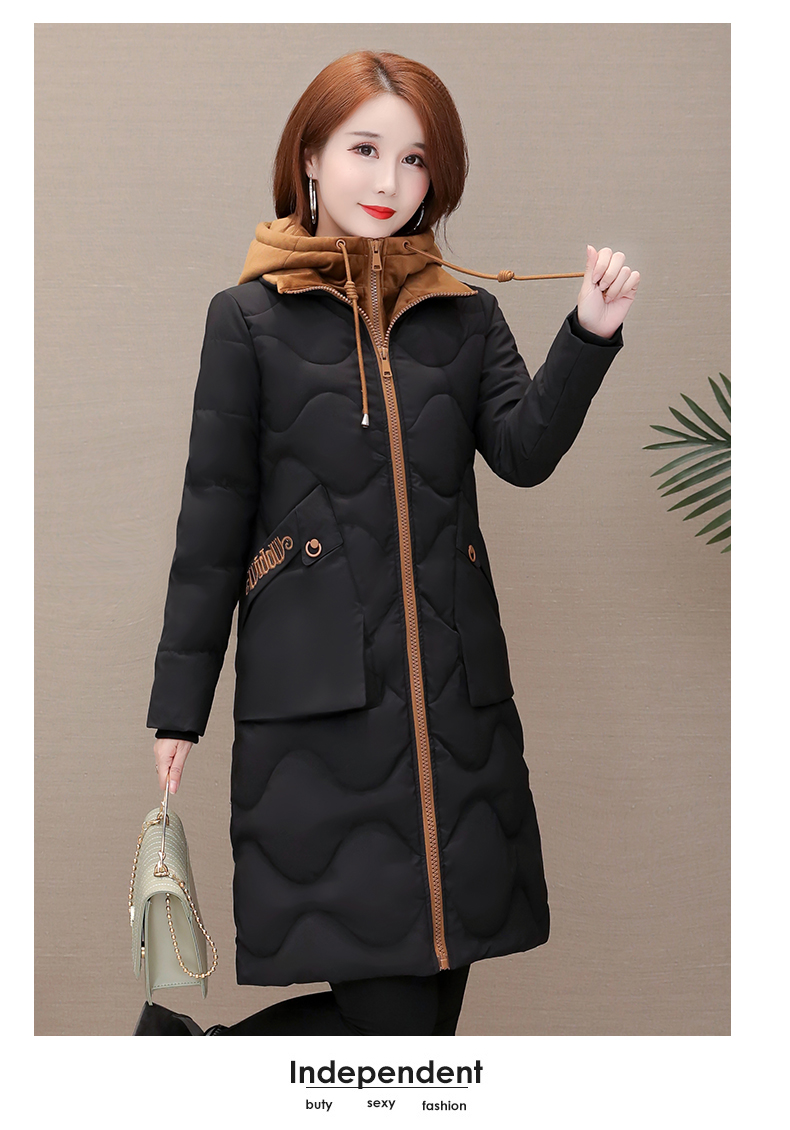 金丝绒棉衣棉服女中长款外套冬装2019年新款ins超火棉袄 粉色 m