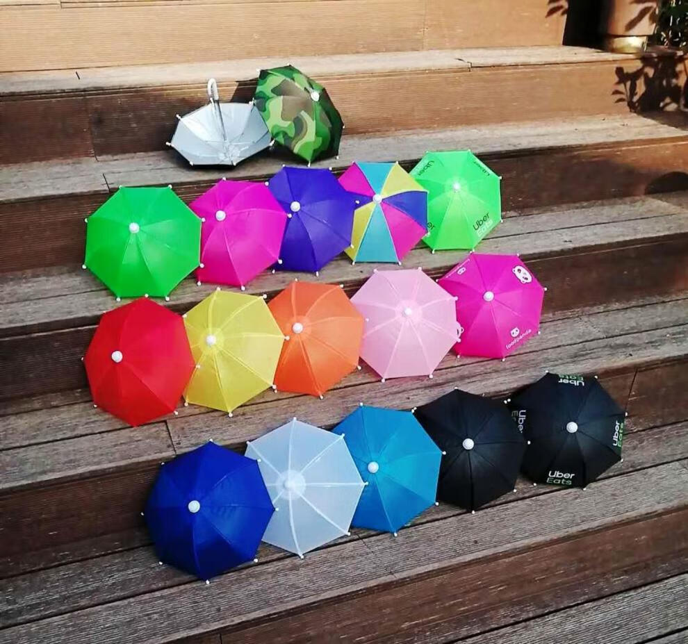 聂庄迷你玩具小雨伞儿童装饰超小雨伞摄影道具伞宝宝卡通小号伞纯色伞