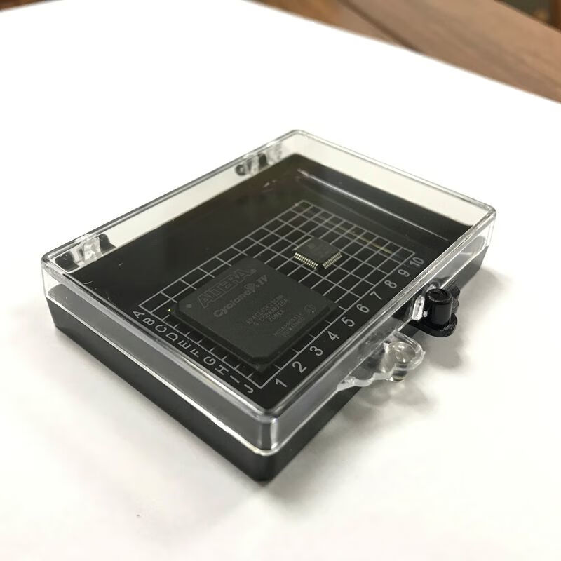 自吸盒样品存放盒晶片附胶高端电子元器件硅片芯片收纳盒 55*55*10mm