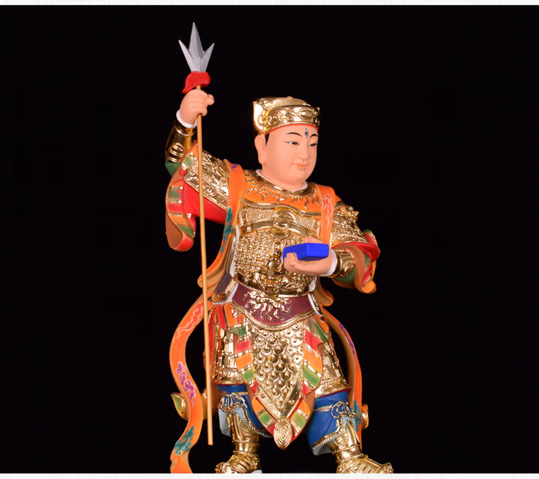 一心斋树脂华光大帝灵官马元帅华光宫马灵耀马王爷三只眼神像佛像 6寸