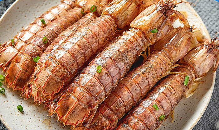 盐焗皮皮虾 香辣椒盐皮皮虾肉鲜活即食罐装海鲜熟食零食 椒盐150*2罐