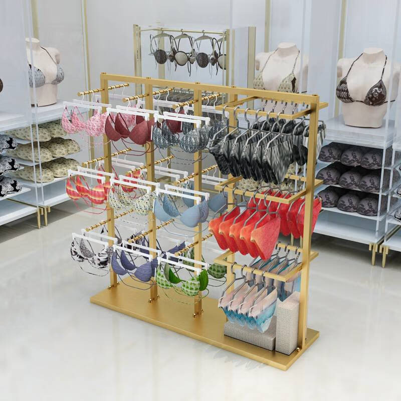 泳衣展示架 内衣店铺货架内裤展示架商场落地文胸短裤泳裤双面挂陈列