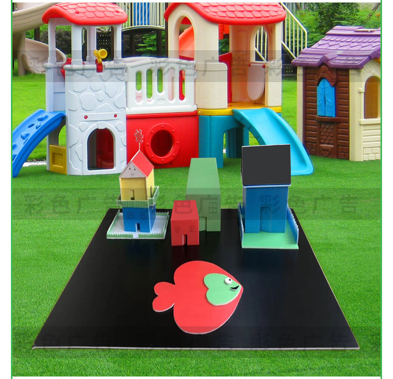 kt板定制泡沫板diy版空白色幼儿园装饰儿童手工模型展板广告 蓝色10张