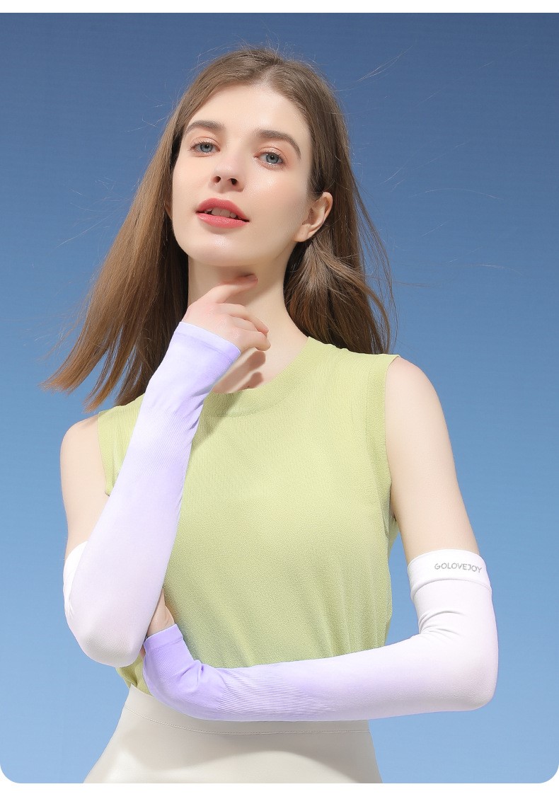 2022新款渐变之色冰袖森卡图渐变色防晒冰袖女夏季新款防晒紫外线袖套