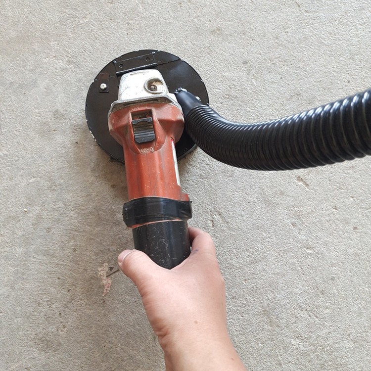 角磨机防尘罩打磨机切割罩电磨防护集尘罩石材混凝土手磨机吸尘器100