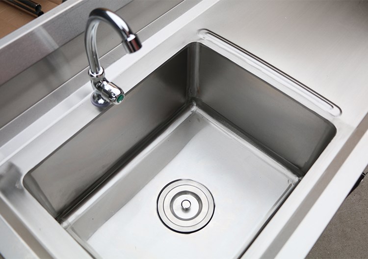 304加厚不锈钢水池水槽柜单双池平台柜洗菜盆洗碗洗菜池厨房食堂升级