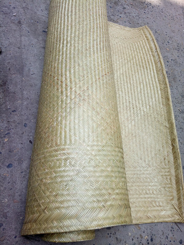 手工竹编凉席 装饰装修贴墙吊顶席子 二青二黄竹编凉席 编制 现货抖音