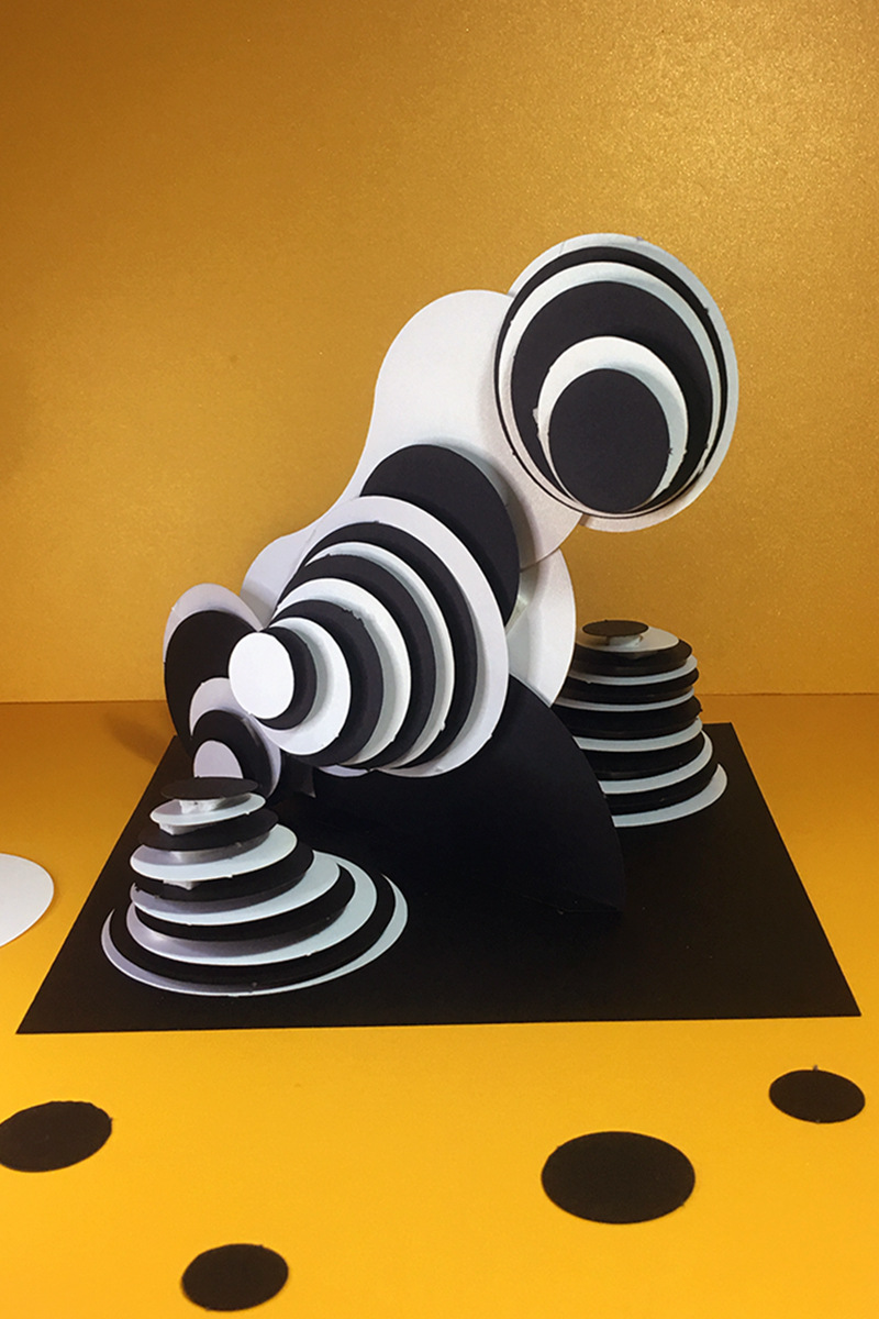 65欧凯奇 定制立体构成材料包作品作业点线面模型diy建筑纸浮雕