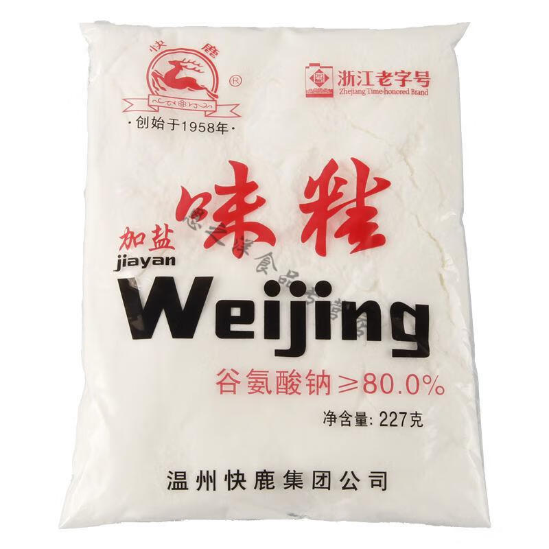 温州快鹿味精浙江80袋装调料烧菜凉拌味1000g味精2包