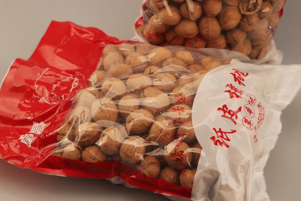 童昌纸皮核桃5斤袋草本味手剥薄壳熟核桃新疆特产孕妇零食1斤童昌纸皮