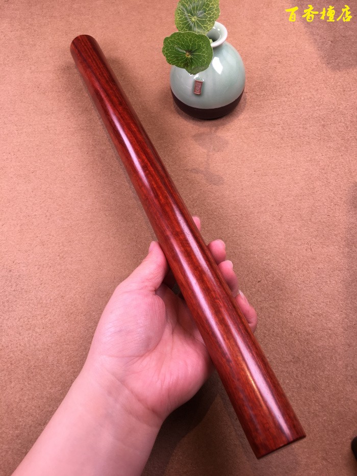 小叶紫檀武术棍赞比亚血檀小叶紫檀金箍棒台球杆钓鱼竿原木料把玩棍
