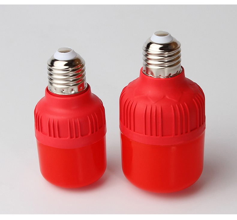 矢向led家用节能灯e27螺口220v灯笼专用5w10w红色喜庆氛围照明灯泡