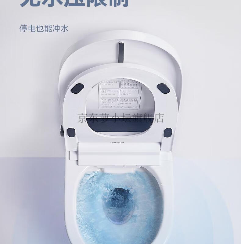 小户型墙排悬空悬挂座便器 悬瓷壁挂-白色标配款 水箱(升级自动冲水)