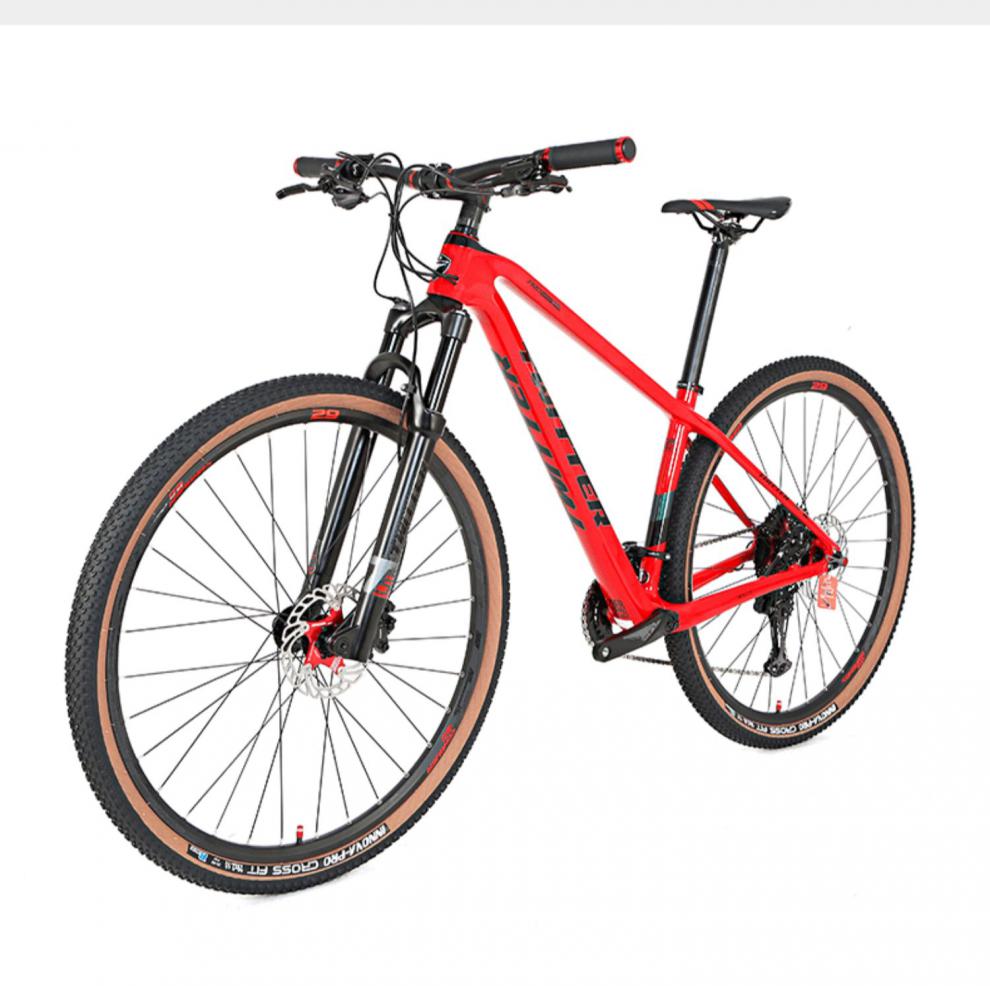 2022新款骓特自行车成人碳纤维山地车自行车男女单车禧玛诺变速气叉油