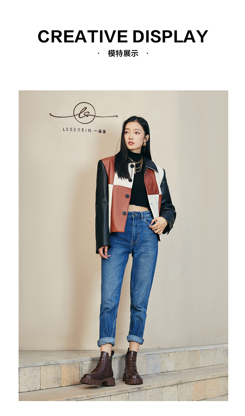 奥康官方女鞋 冬季时尚厚底潮酷马丁靴纯色百搭保暖舒适女鞋 黑色