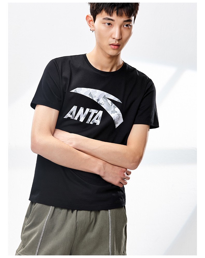 安踏短袖男运动t恤夏装2022夏季运动上衣轻便透气半袖跑步运动服男