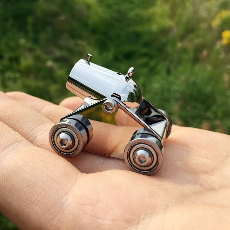 迷铭乐 迷你小火炮金属不锈钢迷你小火钢炮仿真迫击模型摆件玩具