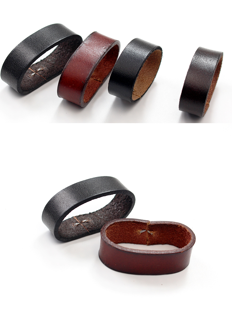 cloriskelsey皮带圈环牛皮男士腰带圈套皮环扣介子裤带尾部固定环配件