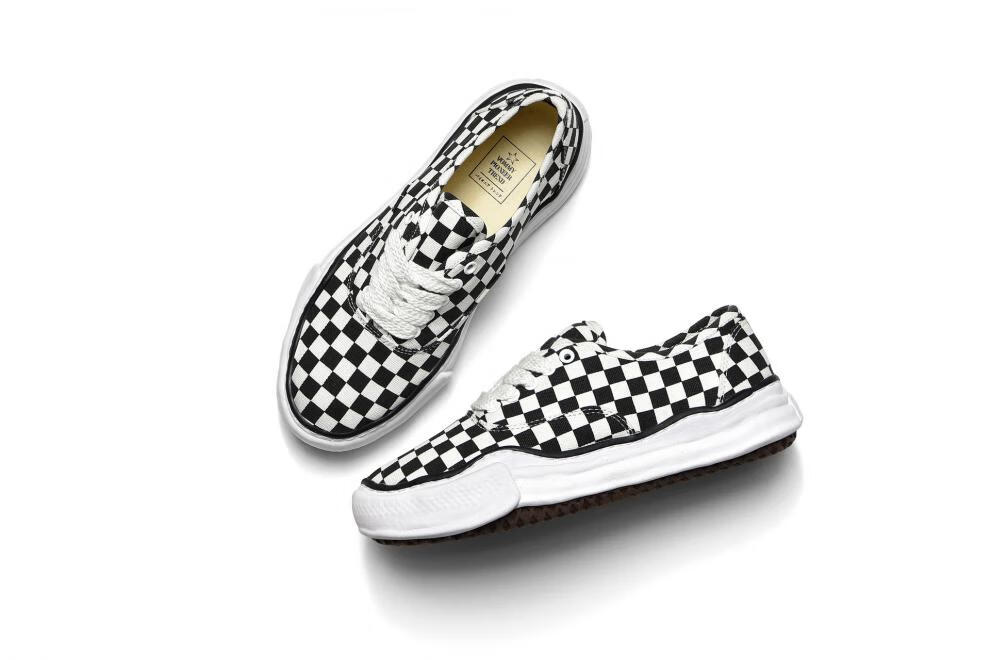 60zrmz 轻奢品牌男鞋mmy 溶解鞋余文乐男士休闲鞋三原康裕黑白格子