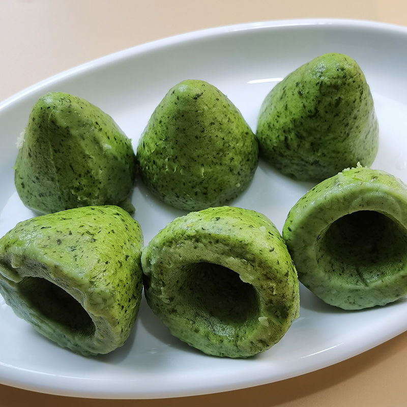 手工荠菜窝窝头早餐速冻绿色营食品配杂粮野菜代餐五谷杂粮窝头 荠菜