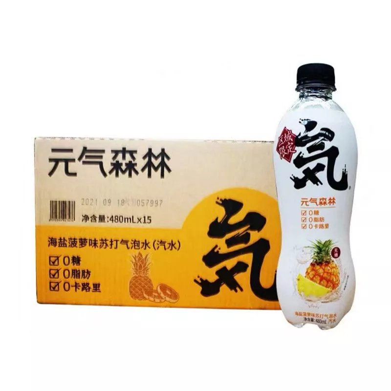 元气森林气泡水元气森林气泡水整箱480ml15瓶六种口味可混拼燃茶草莓