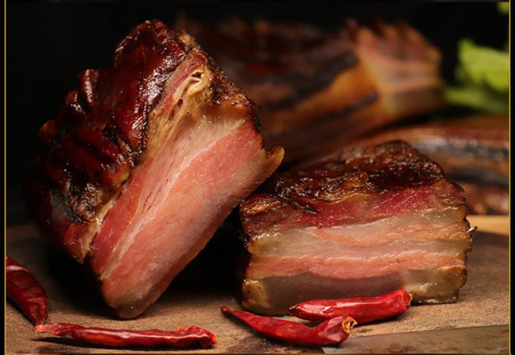 5折 重庆巫溪万春村腊肉特产柏树柴火烟熏腊肉五花肉腊五花圆尾瘦肉