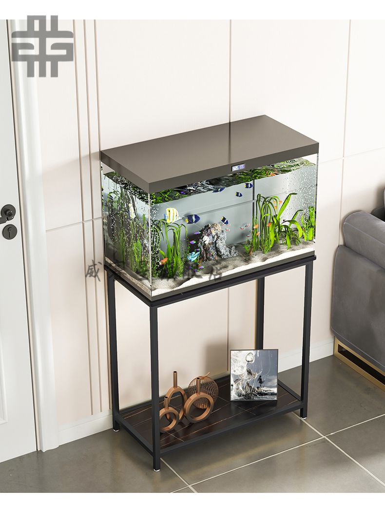 鱼缸架子底座家用简易龟缸置物架靠墙水族箱定做铁艺小型 定制尺寸改