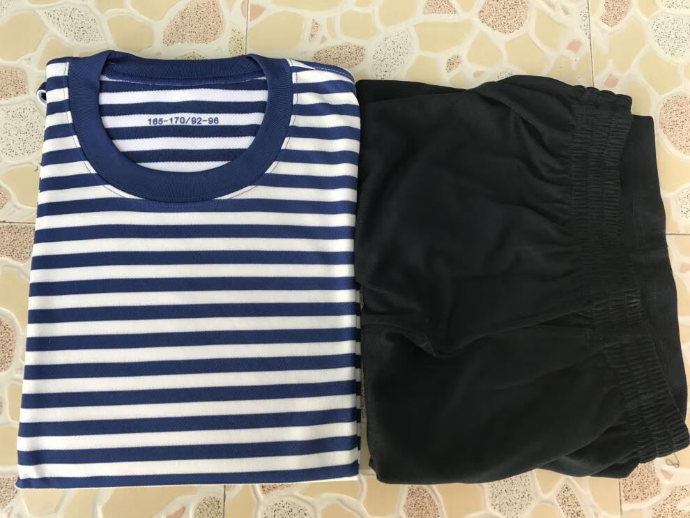 海军陆战队海军衫海魂衫体能服短袖套装男t恤夏季速干短裤透气蓝白t恤