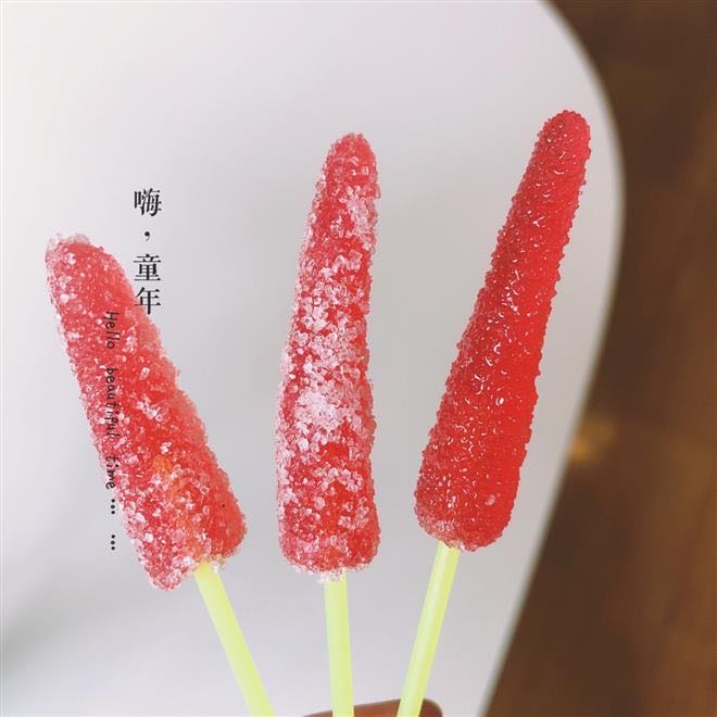 小辣椒糖儿时怀旧棒棒糖形状糖80后90后老式红色糖果麦芽糖童年 小