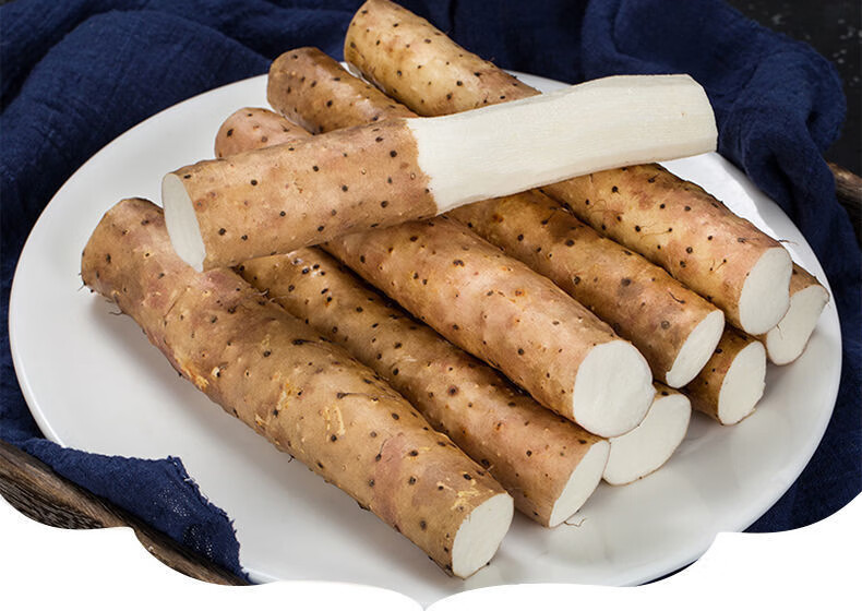 jd物流河北新鲜白山药小白嘴山药细腻可口新鲜蔬菜软糯香甜多规格团建