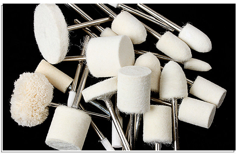 羊毛抛光磨头电羊毛头抛光磨头玉石金属玻璃镜面打磨电动抛光棉轮圆柱