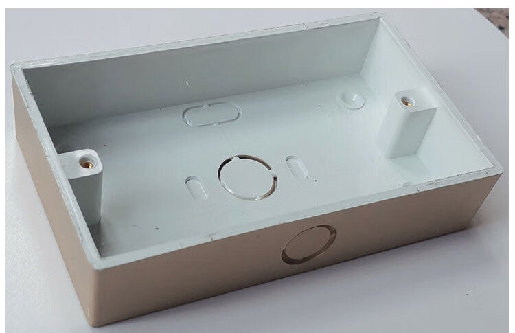 86型146型明装暗装底盒白色金色黑色灰色86型明装白