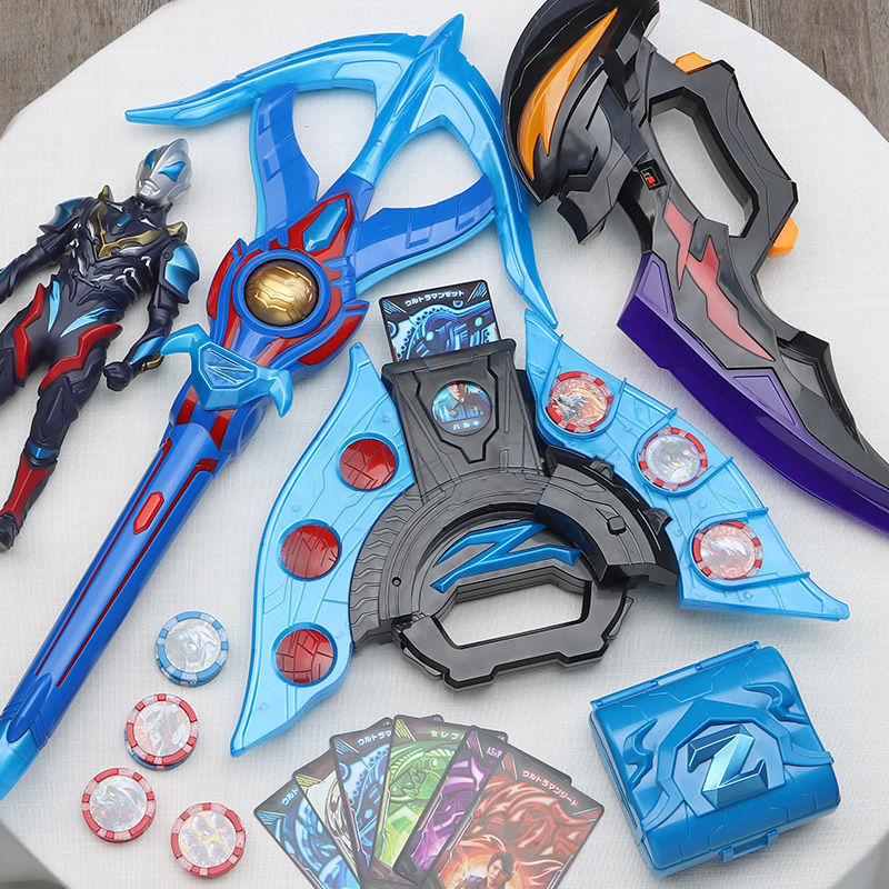 泽塔奥特曼变身器勋章黑暗升华器贝利亚黄昏枪弓人偶男孩玩具套装大号