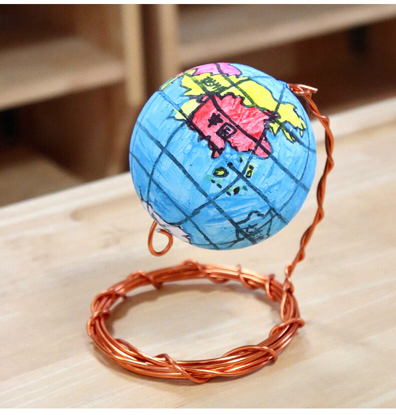 子芒初中学生手工制作地球仪材料包泡沫球diy泡沫自制制作兵兵球折纸