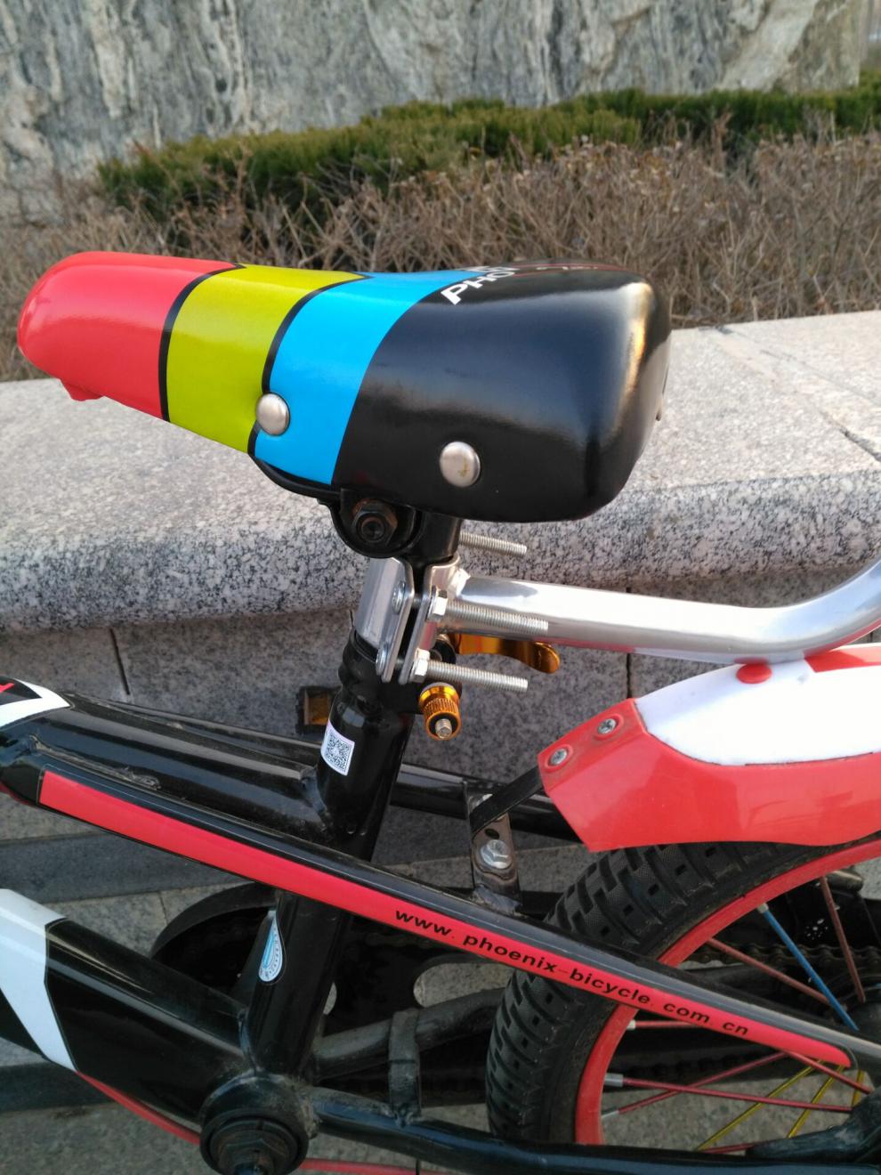 儿童自行车辅助推把小孩学车神器学骑车扶手推杆扶杆把器童车杆黑色