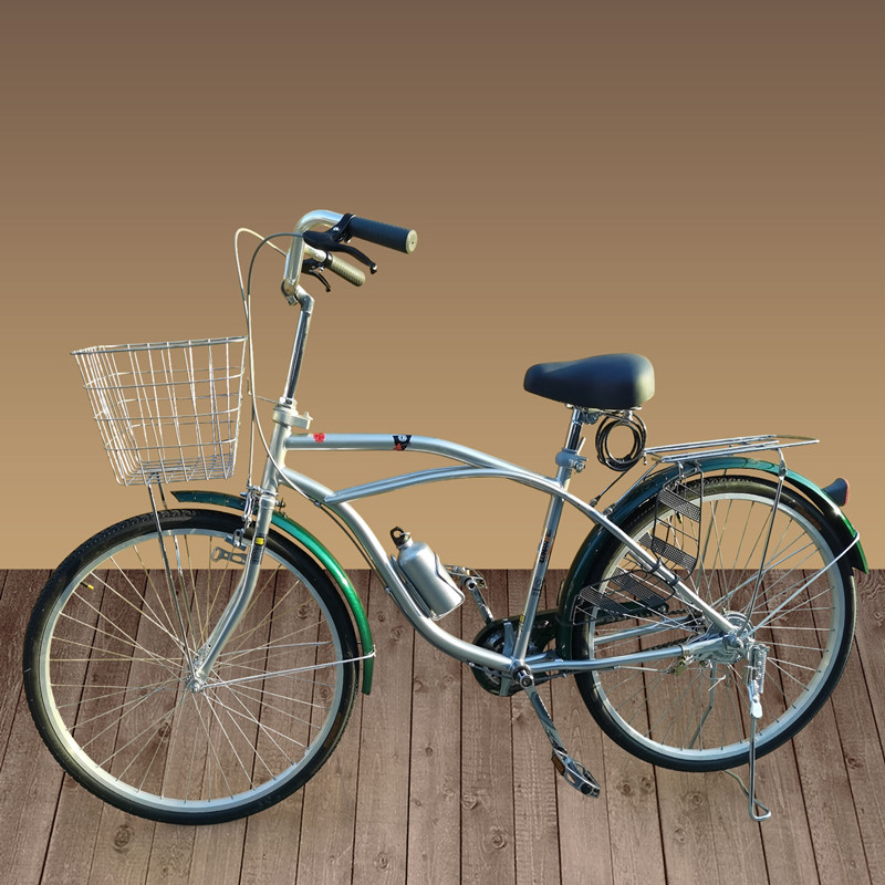 同款全本自行车单车出口沙滩自行车24寸26寸日式复古银喜德盛城市通勤