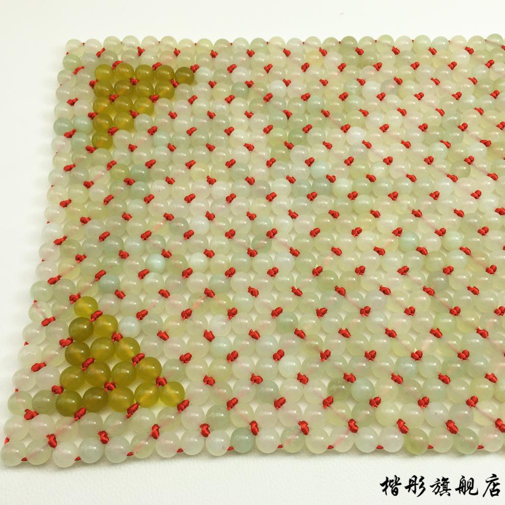 珠子枕垫编织图片