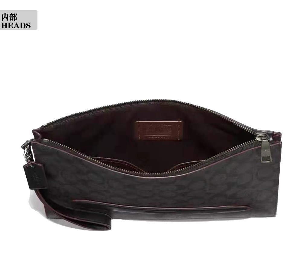 coach蔻驰男包男士时尚经典腋下包手腕包印花拉链钱包夹包手拿包