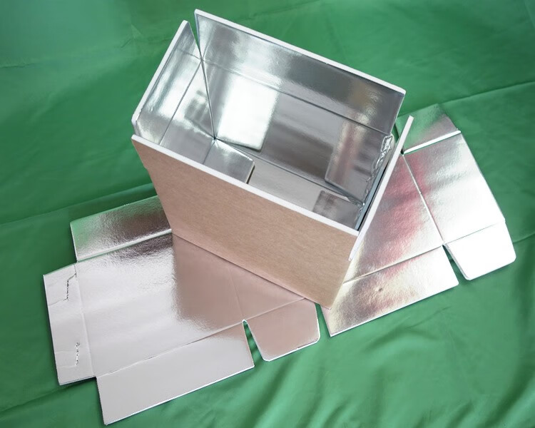 冷链铝箔泡沫保温箱生鲜折叠面团生鲜烘焙水果蔬菜锡纸纸箱 3号无印刷