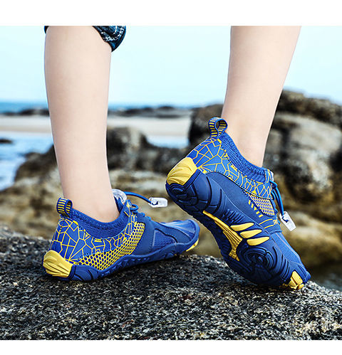 新款加厚底防割防滑儿童游泳赶海鞋男女童轻便速干透气溯溪涉水鞋粉红