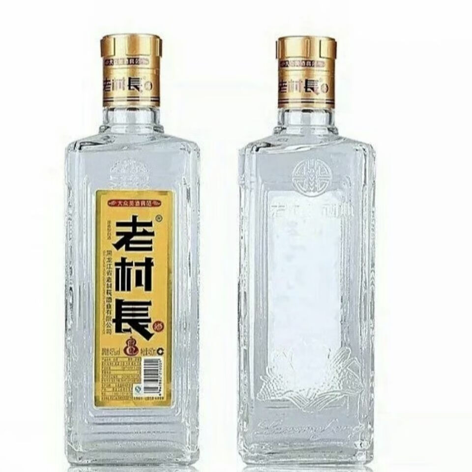 老村长纯粮酒6瓶装老村长白酒富贵浓香型45度450ml东北粮食酒纯粮酒水